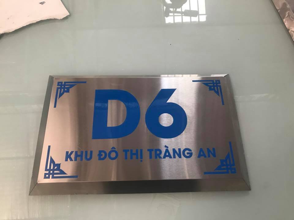 Biển số nhà Khu đô thị Tràng An