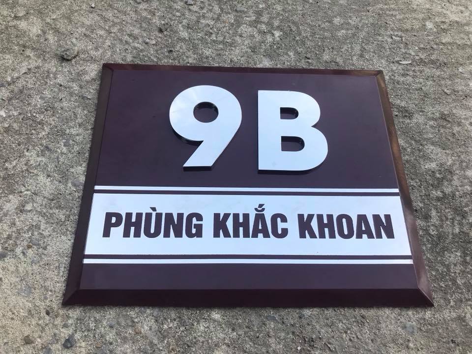 Biển số nhà 9B Phùng Khắc Khoan